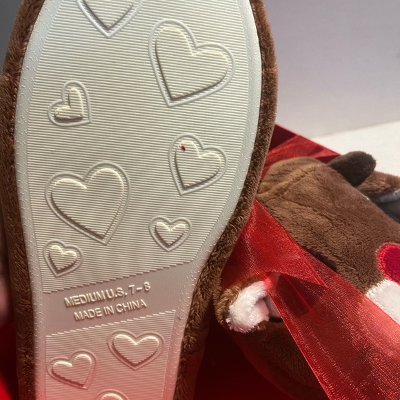 NWT Rudolph Slipper with Headband Gift Set - Picture 6 of 6
